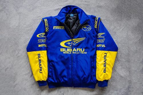 Blue Subaru Racing Jacket – Rally Style