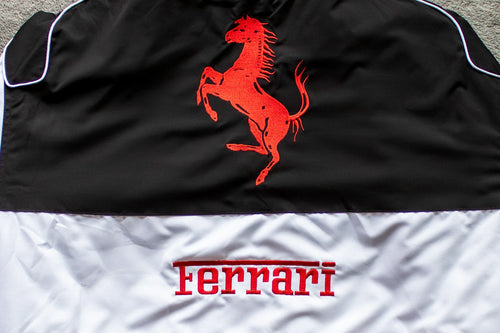 White Ferrari Racing Jacket – F1 Style