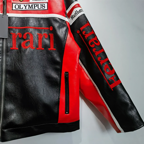 Ferrari x Marlboro Leather Jacket